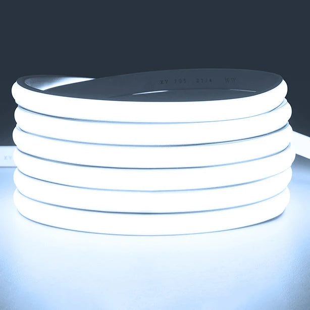COB LED Strip 220V Switch ON/OFF with EU Plug 220V LED Strip Lights Waterproof Flexible Lamp Tape for Kitchen Home Room Decor