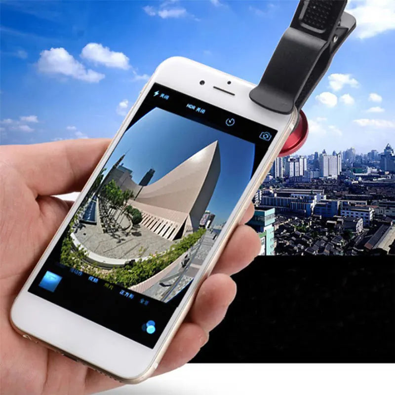 1 Set 3In1 Mobile Phone Fish Eye+Wide Angle+Macro Lightweight Camera Lens For Universal Cell Phone