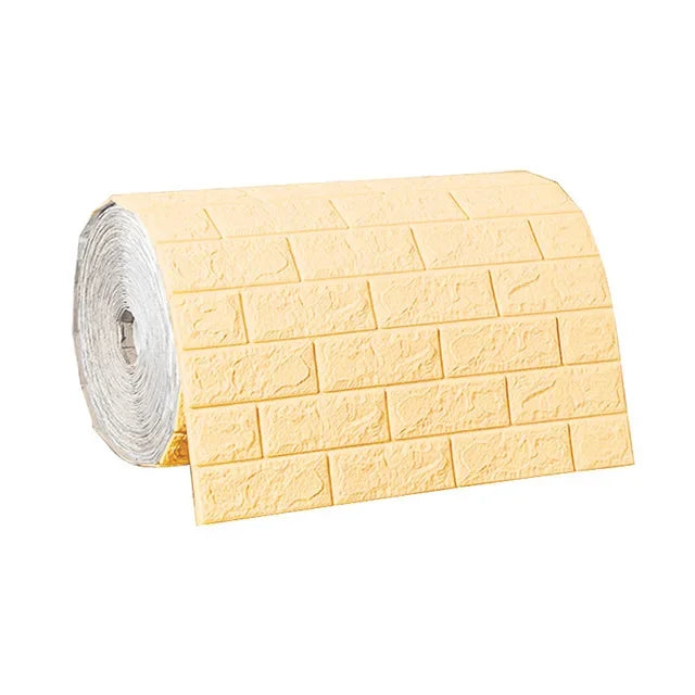 3D Foam Brick Wall Panels Stickers Self Adhesive Waterproof Living Room Wallpaper Wall Decal Home Decor Wallcovering TV Backdrop - Marino Express