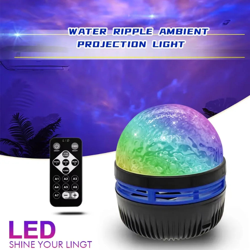 Galaxy Starry Sky LED Projector USB Powered Remote Control Night Light for Children’s Bedroom Christmas/Wedding Ambient Decor